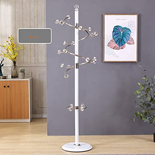 White Double Ball 4.5cm Stainless Steel Coat Rack W769421