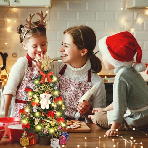 12 Inch Mini Artificial Christmas Tree with Light C792
