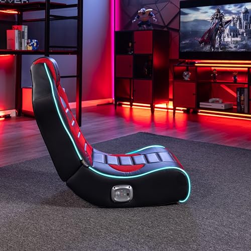 Foldable Bluetooth Audio Floor Chair with Headrest Mounted Speakers S6571