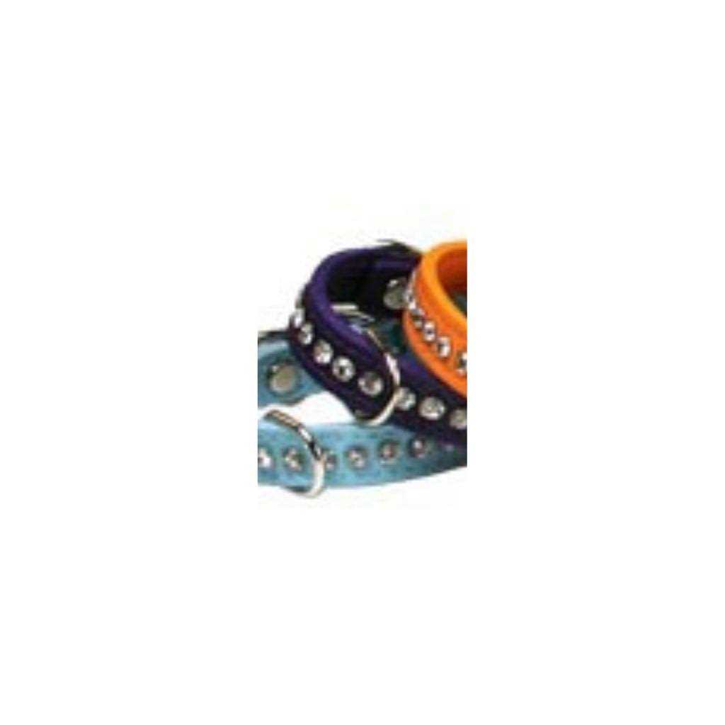 Leather Crystal Dog Collar Z799840