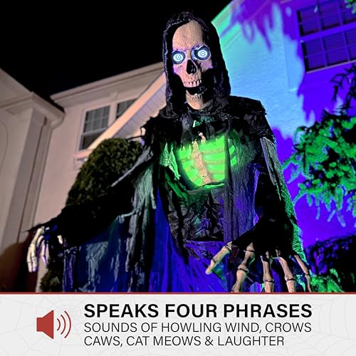 7.5-Ft. Tall Motion-Activated Animatronic with Sound Effects and Lights S101