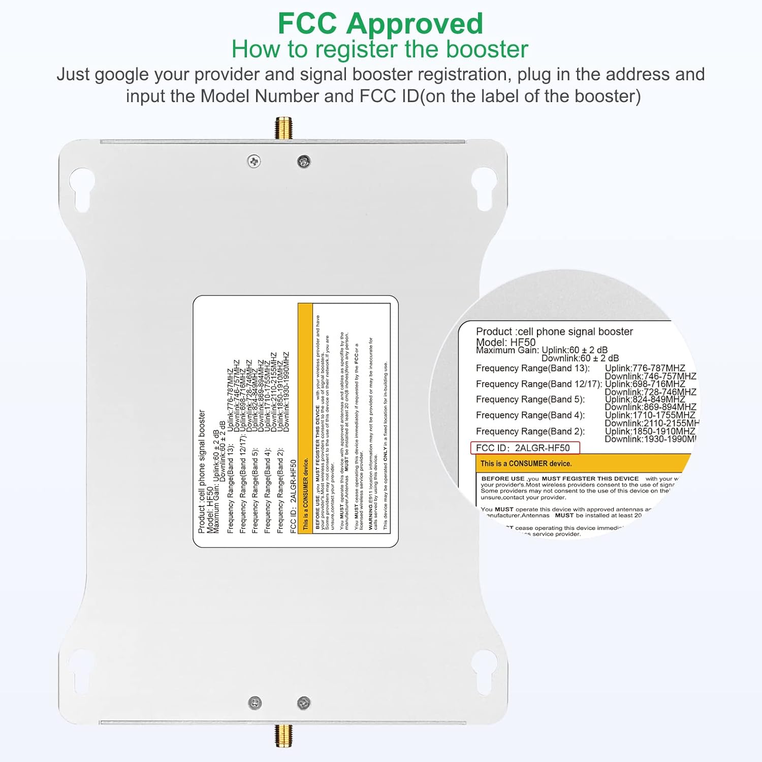 Cell Phone Booster for 4G LTE & 5G up to 6,000 sq ft I662391