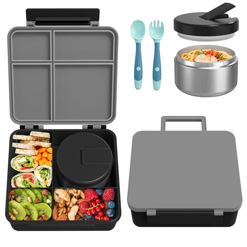 Pink Bento Lunch Box with 8oz Soup Thermo and 4 Compartment L86072