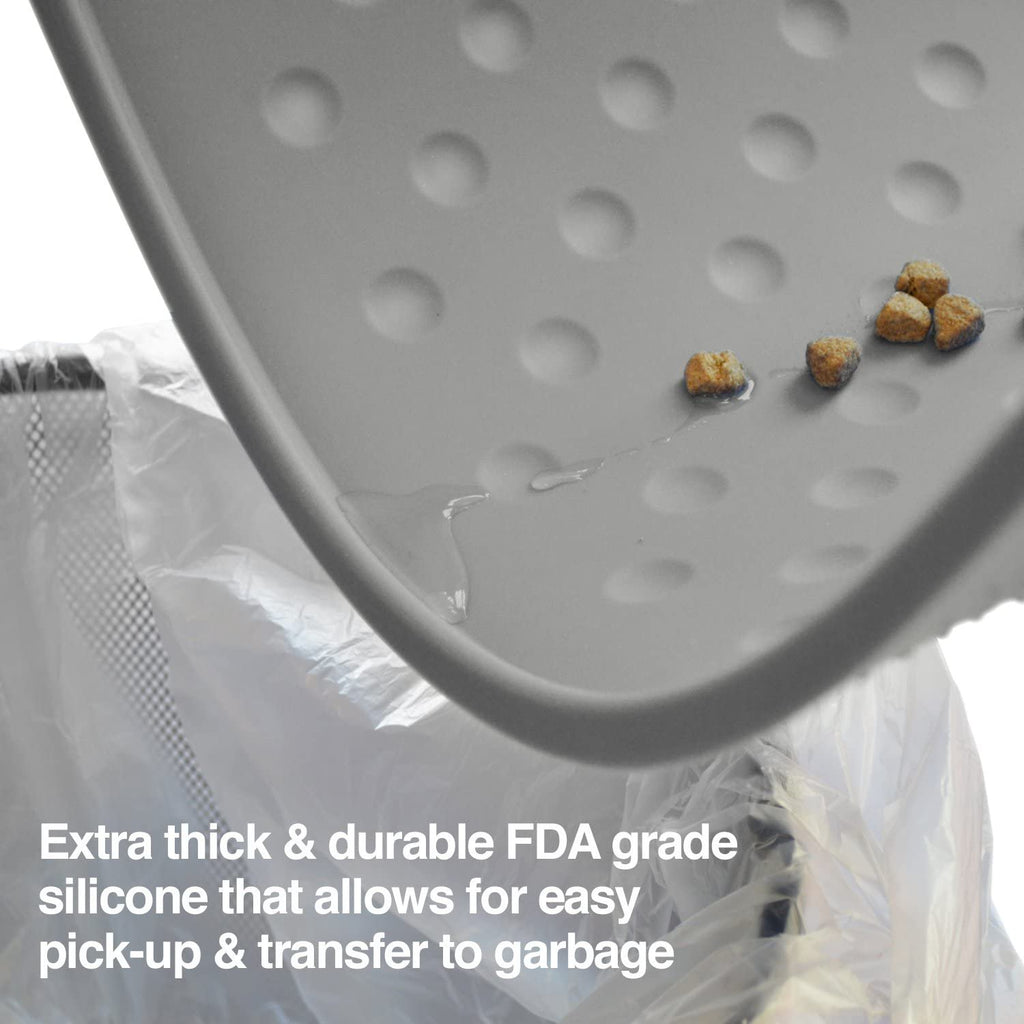 Grey Silicone Dog Food Mat, 27.5 x 17.5 S4860