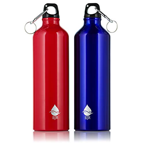750ml Lightweight Aluminium Reusable Metal Water Bottle Blue F412
