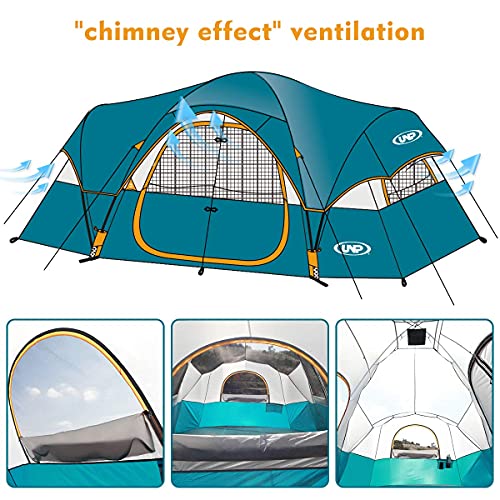10-Person Double Layer Waterproof Camping Tent Q890858