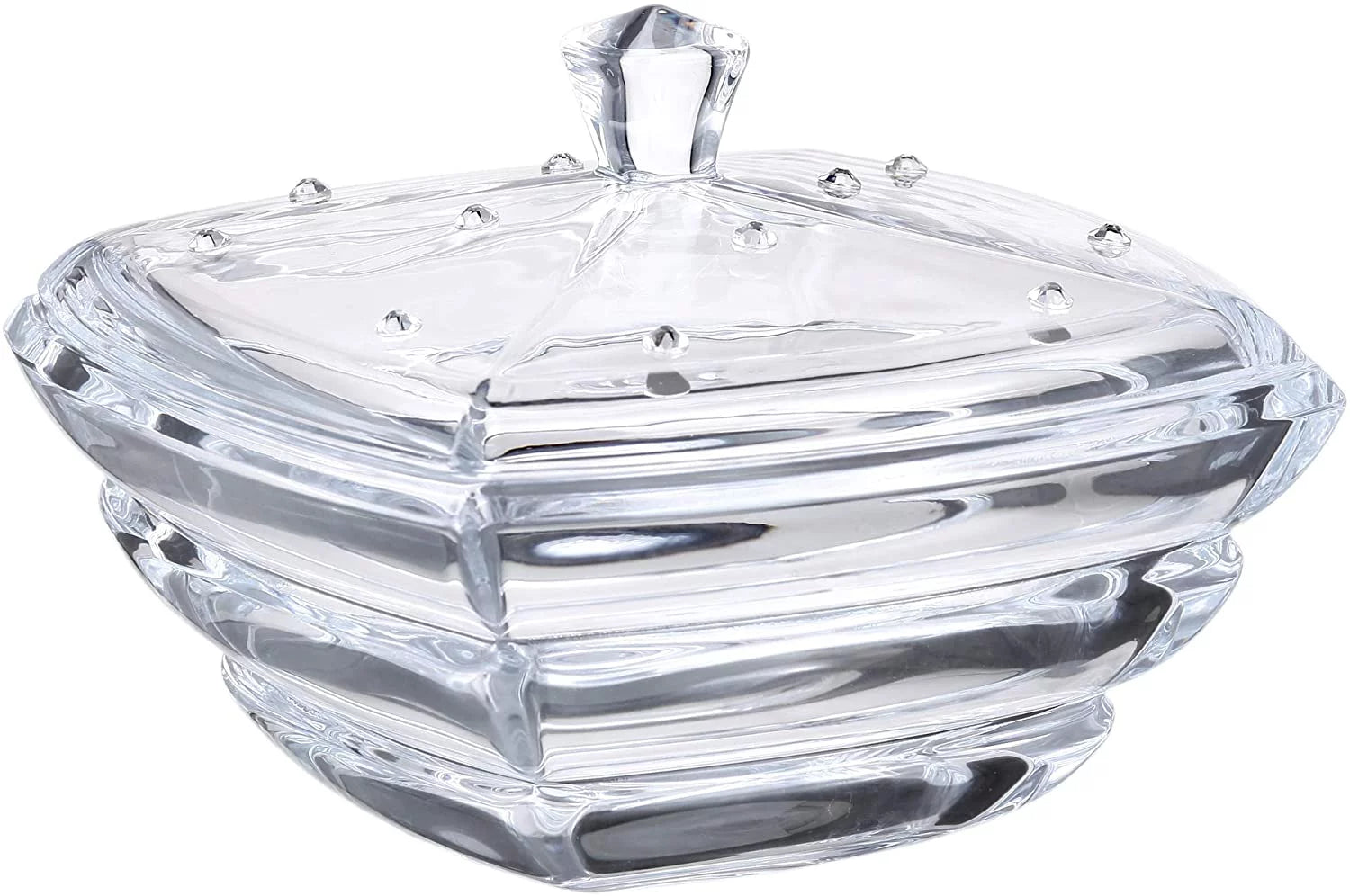 7" Crystal Bowl with Lid G8976
