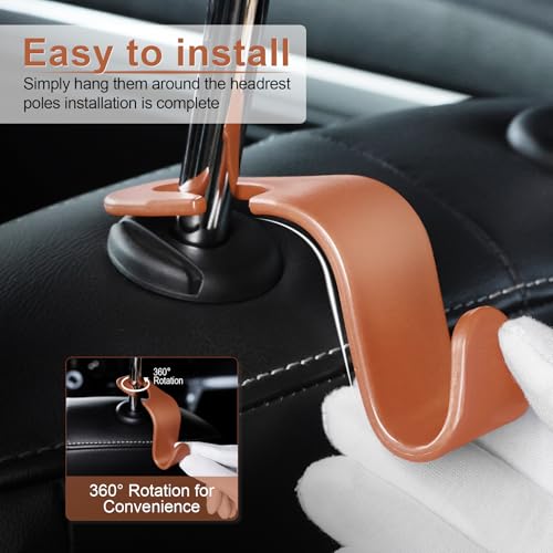 4-Pack Car Seat Headrest Hook B91062