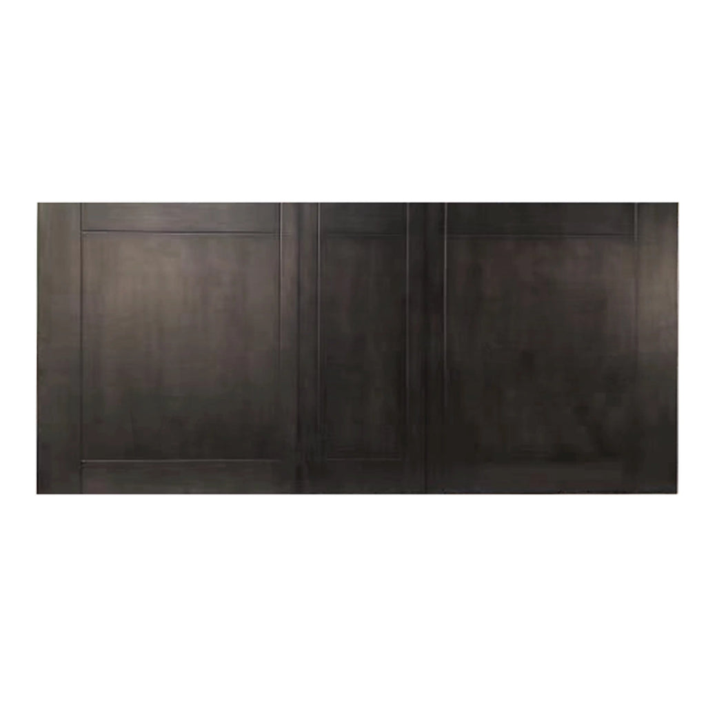 Grayish Brown Finish Dining Table with Draw Leaf Birch Veneer J674495