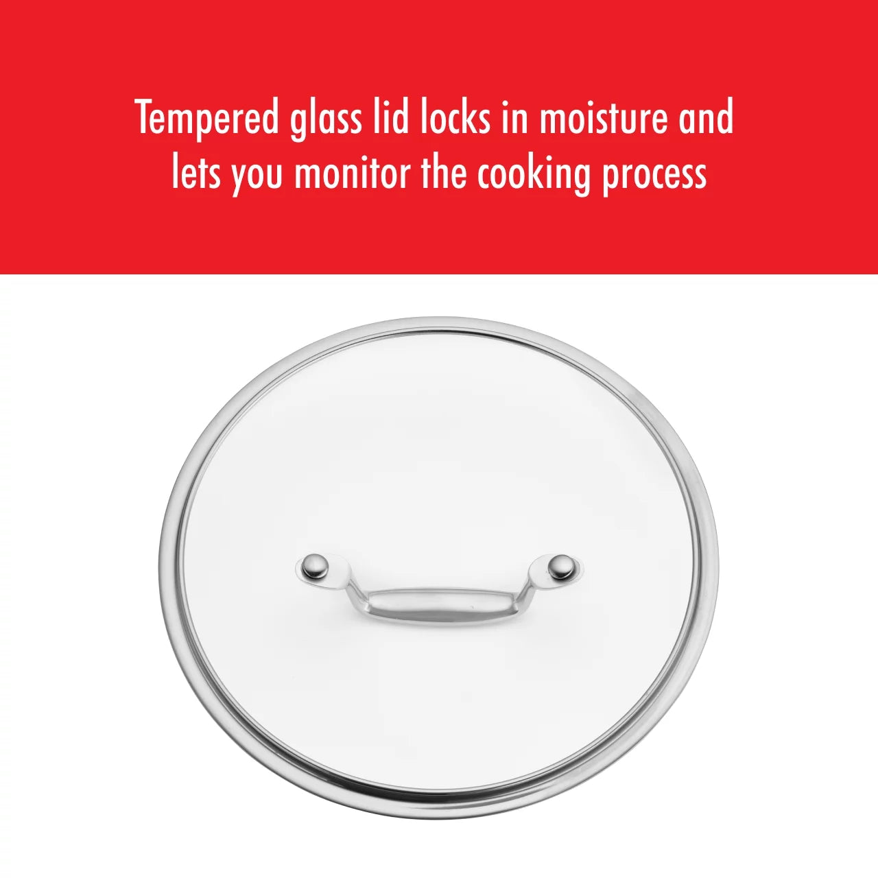 Stainless Steel Ceramic Nonstick Fry Pan with Lid J1620