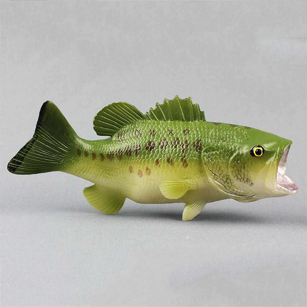 Plastic Realistic Largemouth Bass Toys (Green) I718865