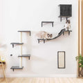 5pcs Wooden Cat Wall Shelves and Cat Climber E4169