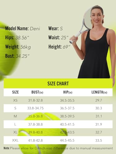 Womens Tennis Dress with Built in Shorts and Bra E7055