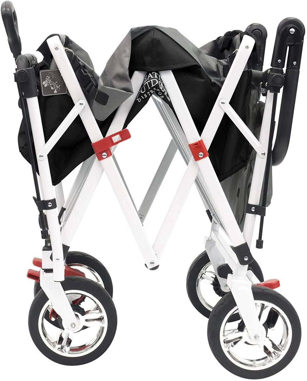 Black/Gray Folding Wagon with Canopy N45293