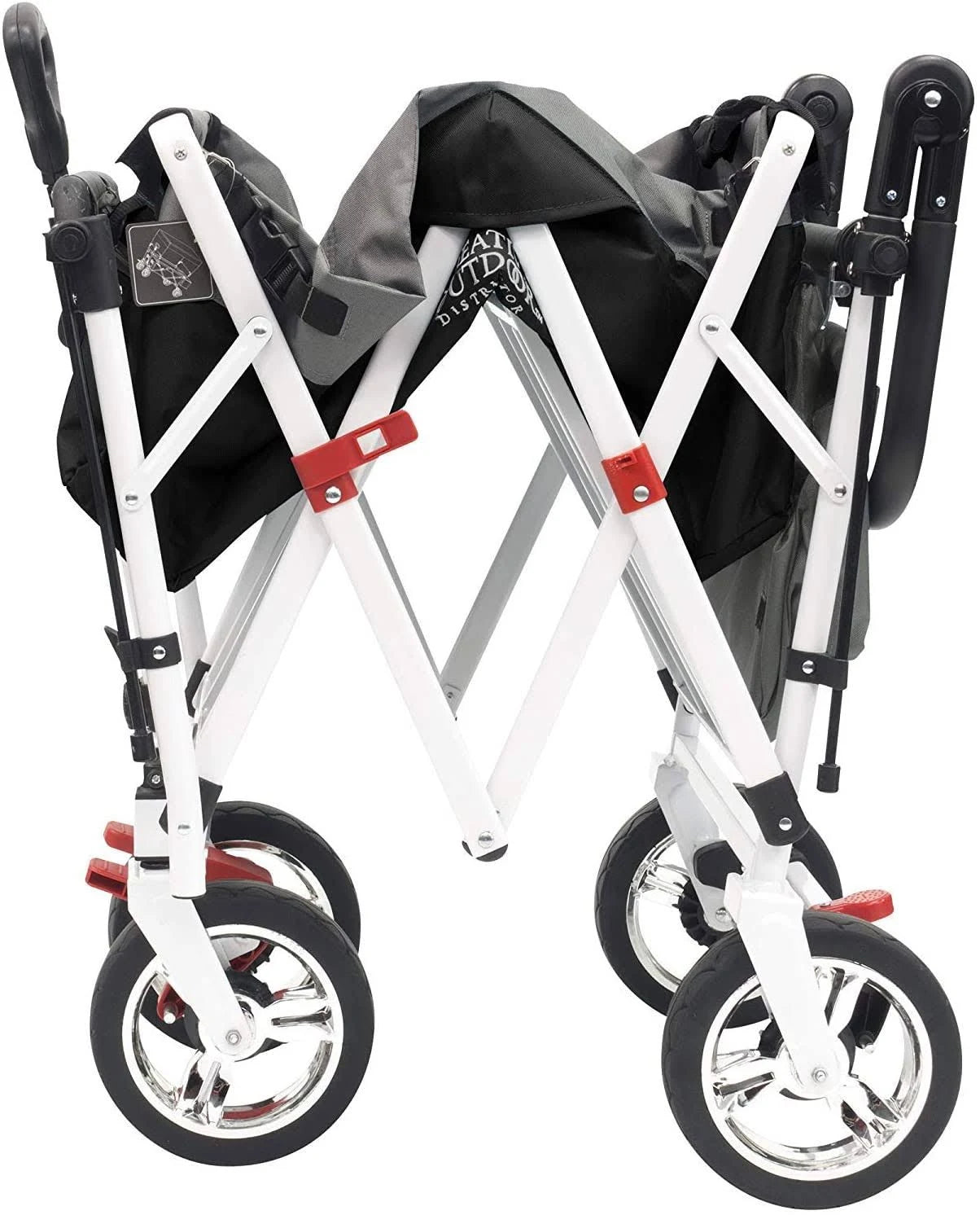 Black/Gray Folding Wagon with Canopy N45293