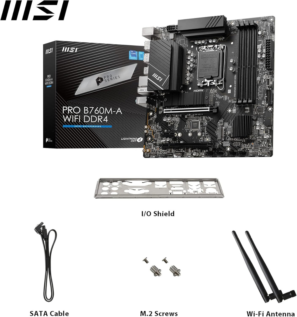 B760M-A WIFI DDR4 mATX Motherboard S271