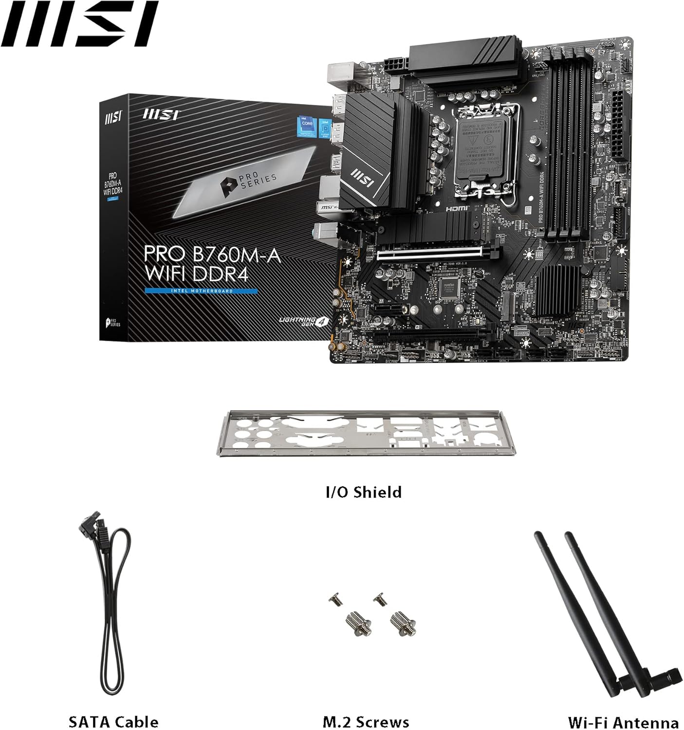 B760M-A WIFI DDR4 mATX Motherboard S271