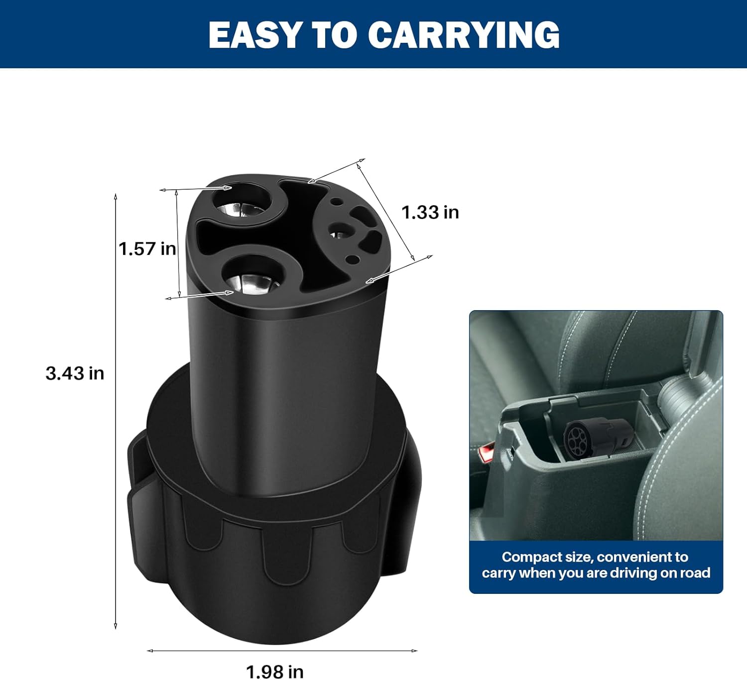 J1772 to Tesla Charger Adapter, Max 80A & 250V AC L567
