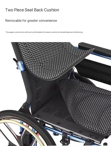 Reclining High Back Manual Wheelchair with Adjustable Leg Rest and Reversible Foot Pedal S35468