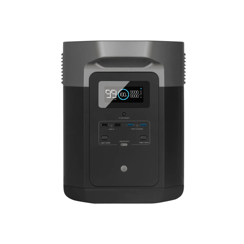 Portable Power Station 1612Wh Capacity Solar Generator 2000W AC Output J911957