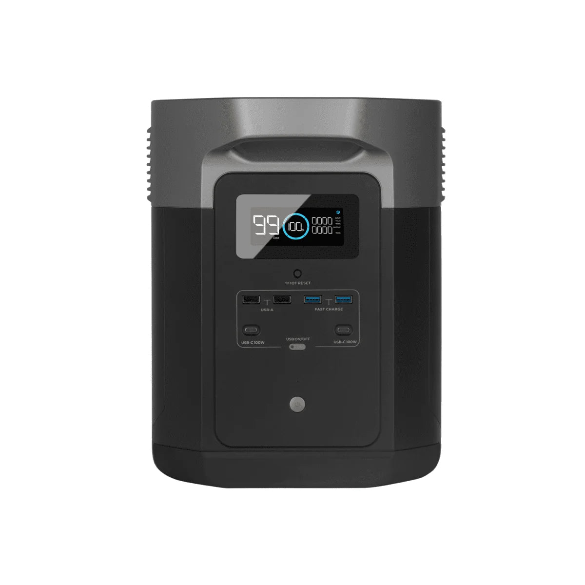 Portable Power Station 1612Wh Capacity Solar Generator 2000W AC Output J911957