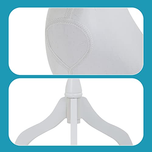 White Height Adjustable Dress Form S260