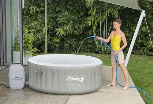 4 to 6 Person Inflatable Hot Tub with 140 AirJets and Insulated Cover G518