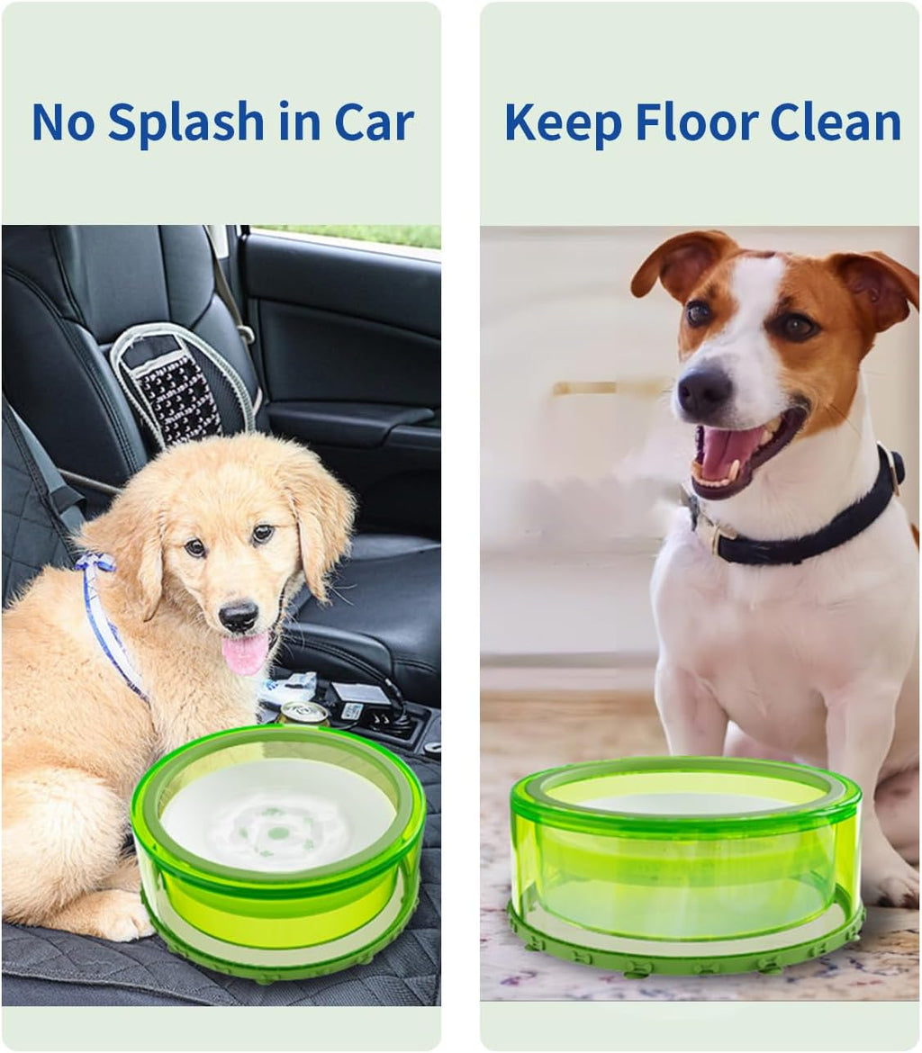 Green 2L No Spill Dog Water Bowl J62736