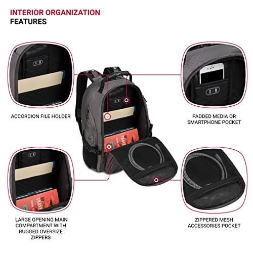 Black 19-Inch Laptop Backpack A203