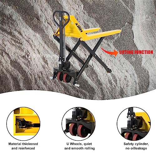 Manual Pallet Jack Hand Pallet Truck 2200lbs Capacity 3.3" Lowered 45" Lx21"W 31.5 Lift Height F190