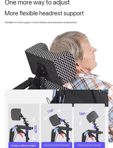 Reclining High Back Manual Wheelchair with Adjustable Leg Rest and Reversible Foot Pedal S35468