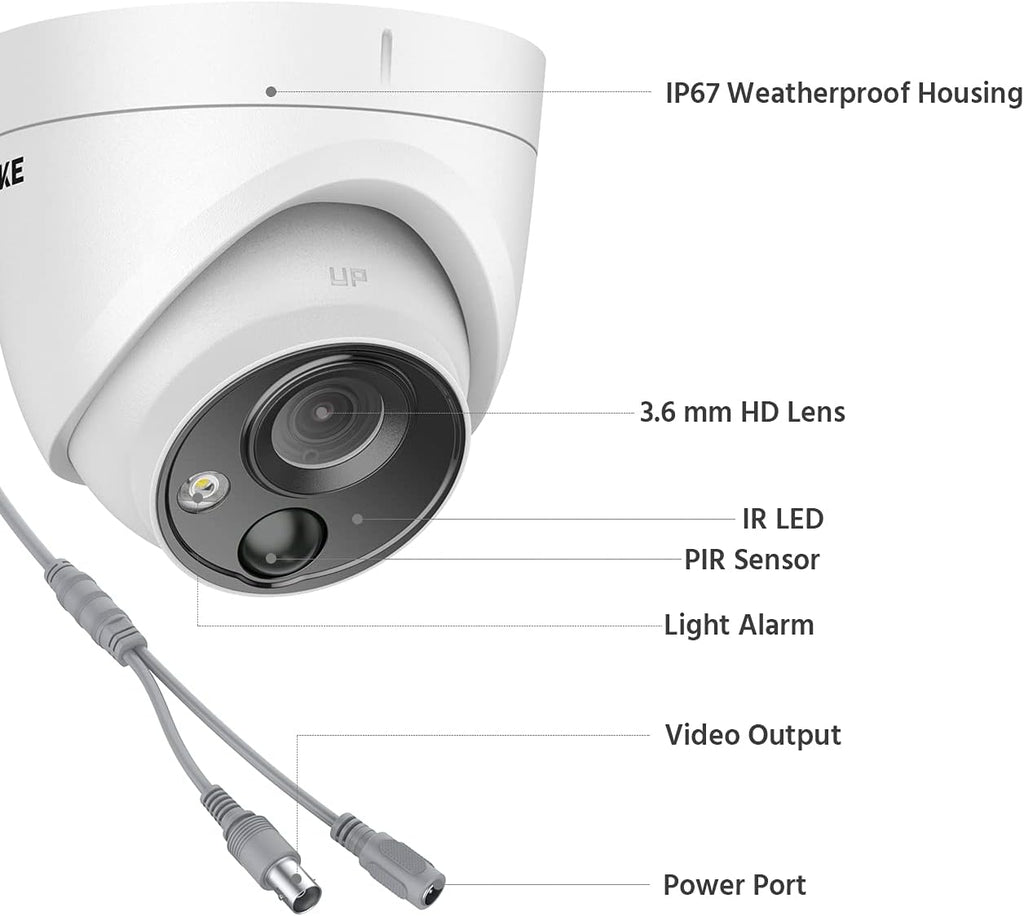 8 Channel 5MP DVR and 8 x 1080P HD Weatherproof Dome Cameras with 1 TB Hard Drive P420548
