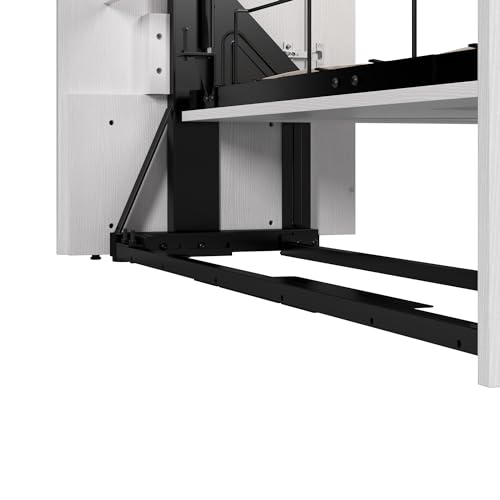 Pure White Oak Full Murphy Bed with Closet Organizers Y95634