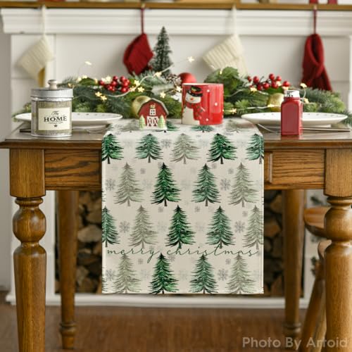 Green Christmas Table Runner 13x72 Inch G493097
