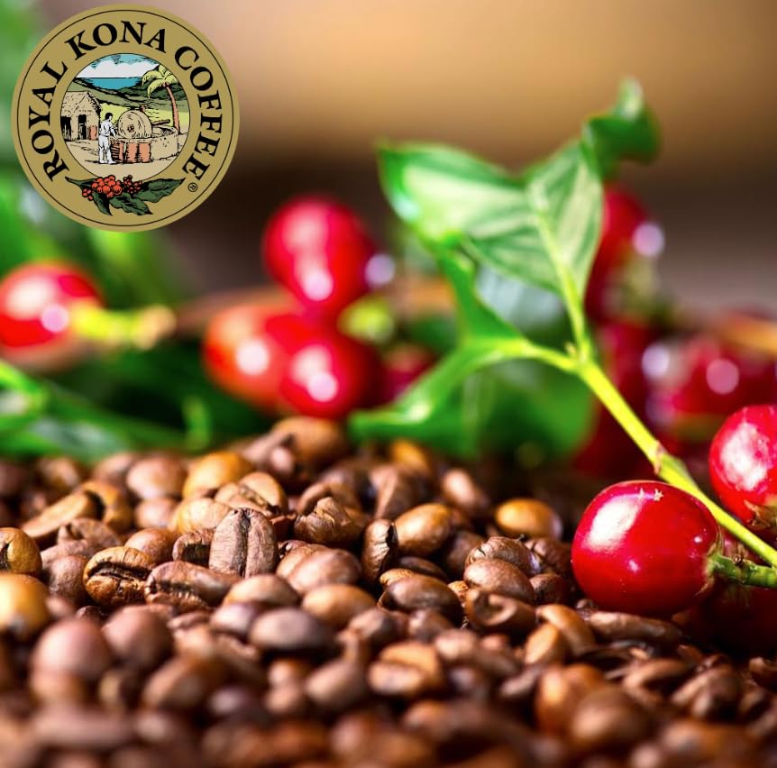 2-PACK 100% Hawaiian Kona Coffee Medium Roast Ground - 7 Ounce Bags (Pack of Two) V45663