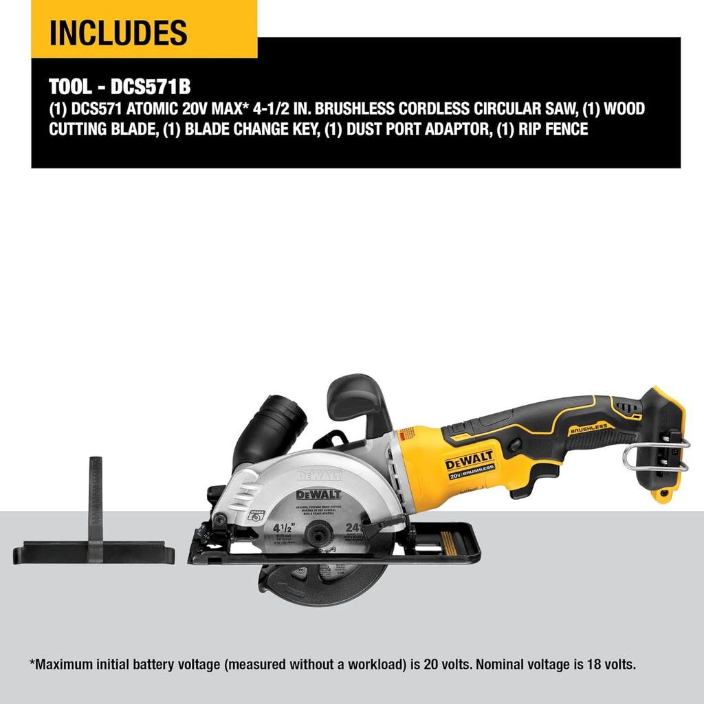 4-1/2-Inch 20V Circular Saw E49769