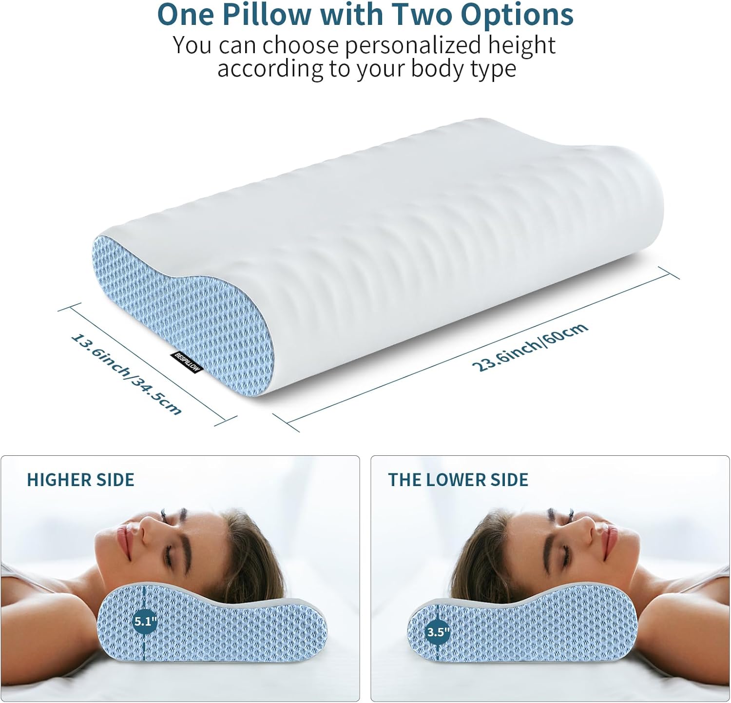 Memory Foam Cervical Pillow R5366