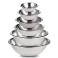 Stainless Steel Mixing Bowls Set of 6 Nesting 3/4-1.5-3-4-5-8 Quarts H6856