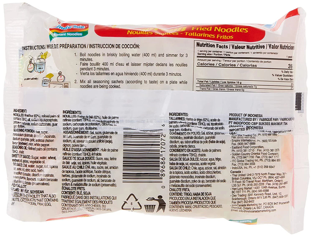Instant Stir Fry Noodles, Original Flavor (Pack of 30) N351