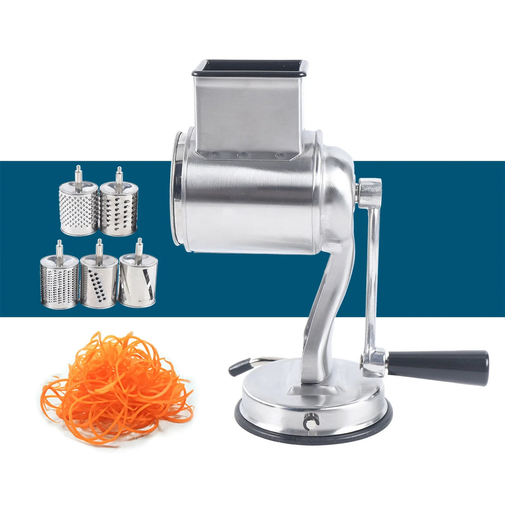 Stainless Steel Rotary Drum Grater with 5 Blades C35287