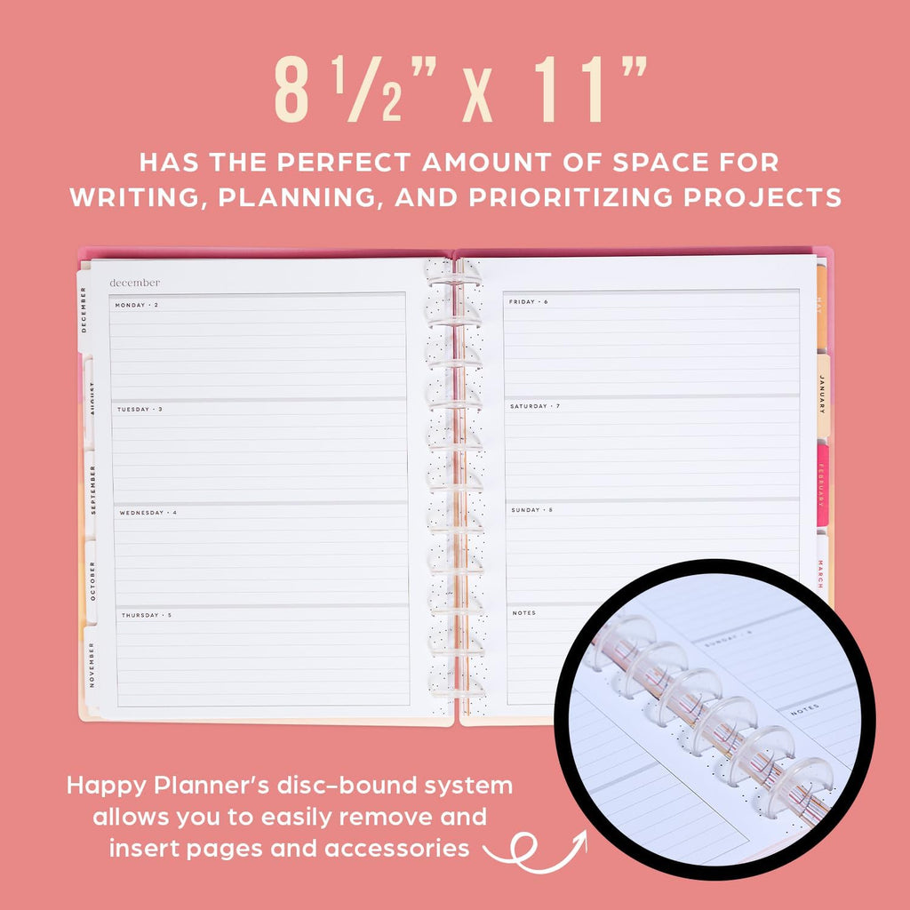 12-Month Academic Planner, July 2024–June 2025, Big Size, 72 Pages, 8 1/2" x 11" A475594