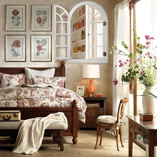 Arched Wall Mirror Wood Frame W44527
