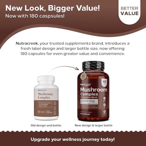 180 Mushroom Capsules X5582