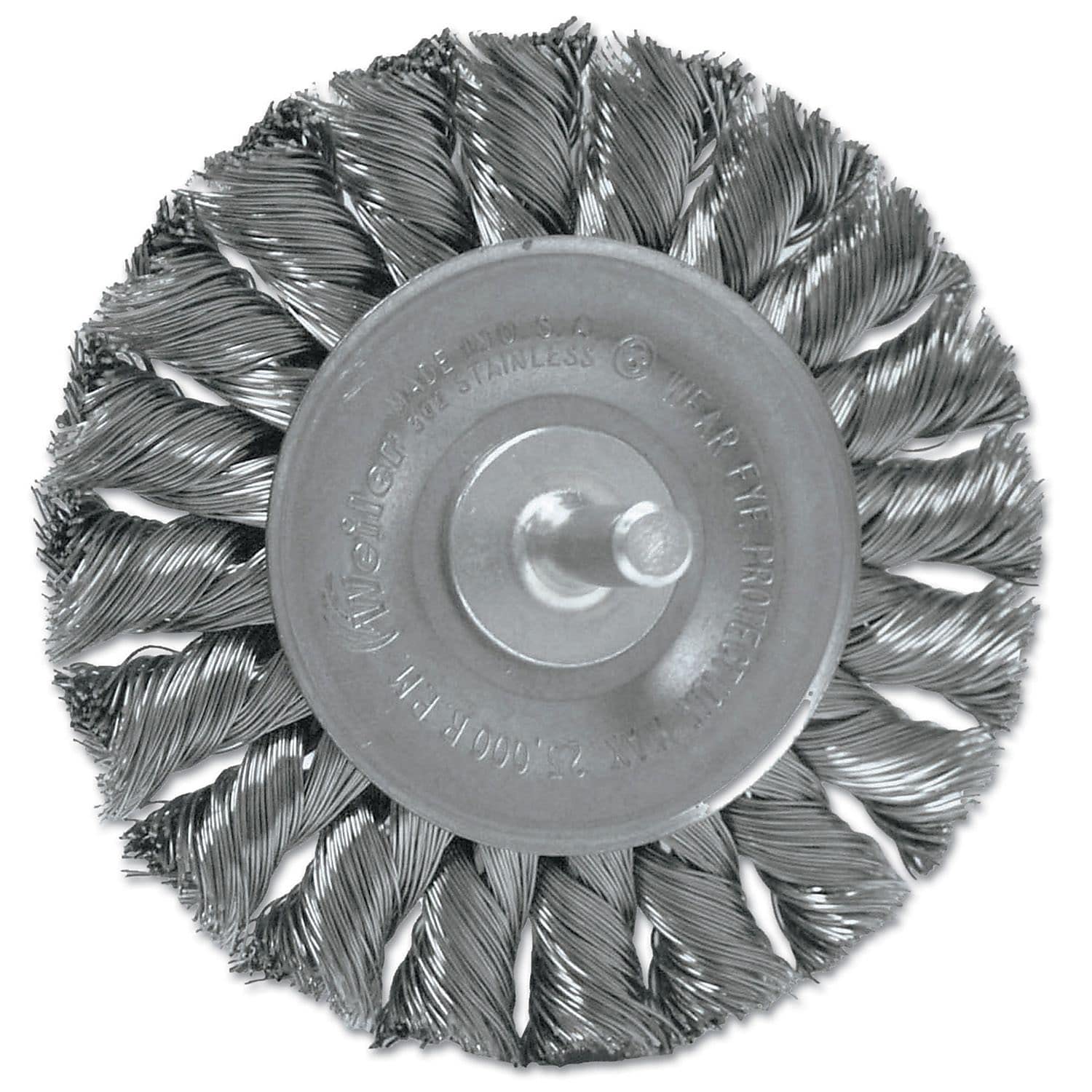 3 1/4" x 3/8" Stainless Steel Twist Knot Wire Wheel H4917