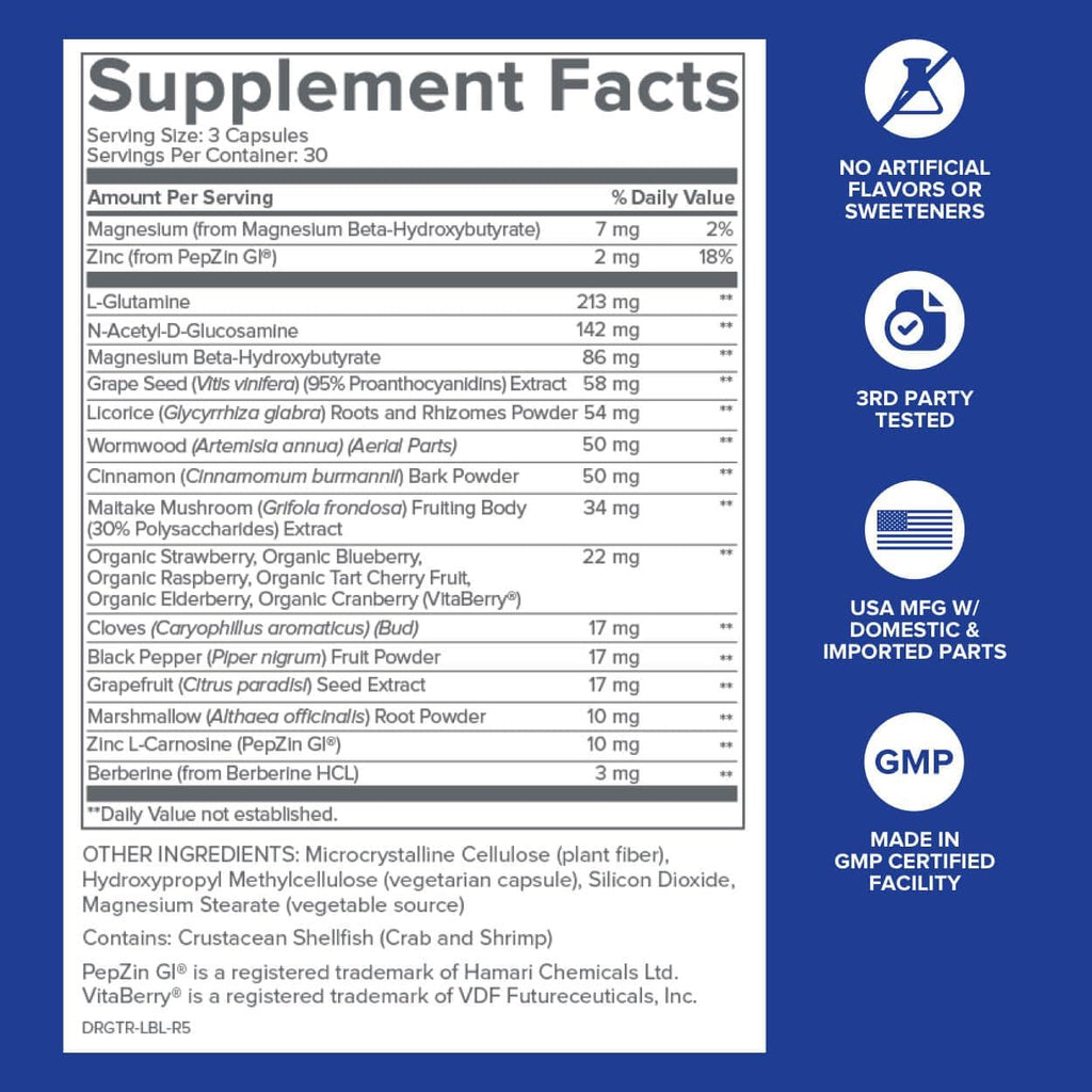 90 Capsules Gut Health Supplement Z318