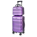 28" Expandable Lightweight ABS+PC Hard Suitcase with TSA Lock (Black) D139
