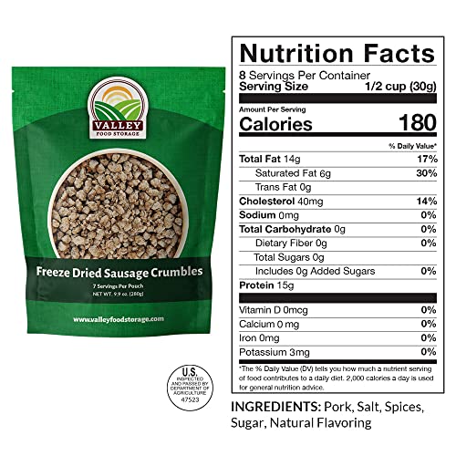 Premium Protein Bucket Freeze Dried Meat & Dairy 1,052g Protein Non-GMO Emergency Food Supply 25 Year Shelf Life S917297