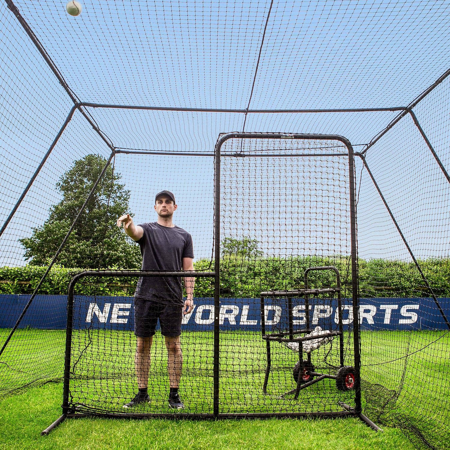 Baseball Batting Cage with Frame and Net S383
