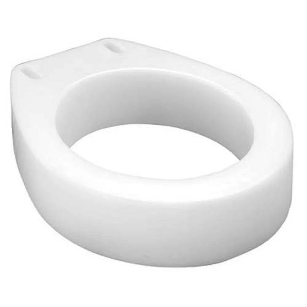 Raised Toilet Seat, White, 300 lb Capacity Q69347