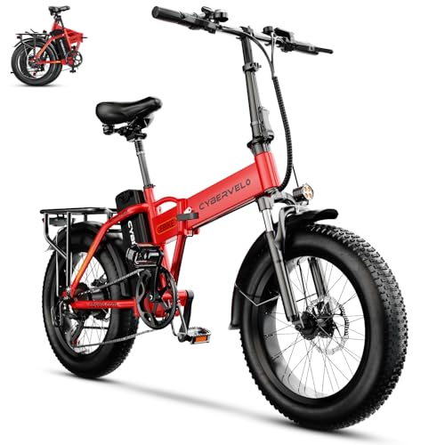 20" Fat Tire 1000W Folding Electric Bike with 48V 20.8AH Removable Battery S1133